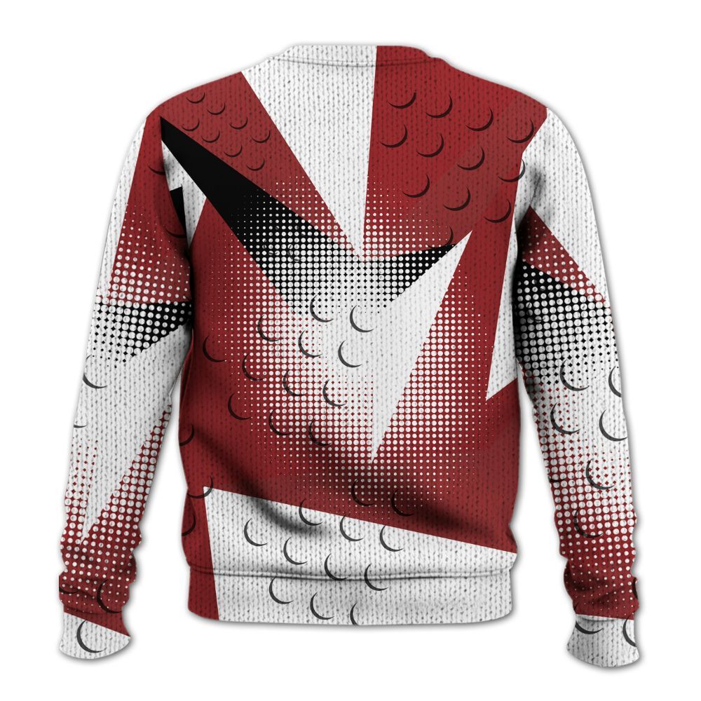 Knitted Sweater To Match Alternate Flu Game 12s - Poly Custom Name Number 23 5s