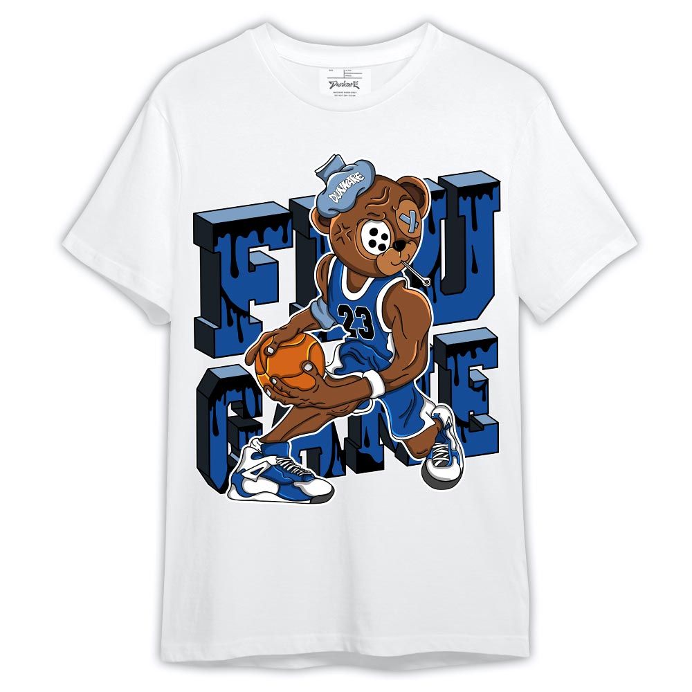 Shirt To Match Low Space Royal 11s - Graphic Flu Game Bear Shirt Outfit