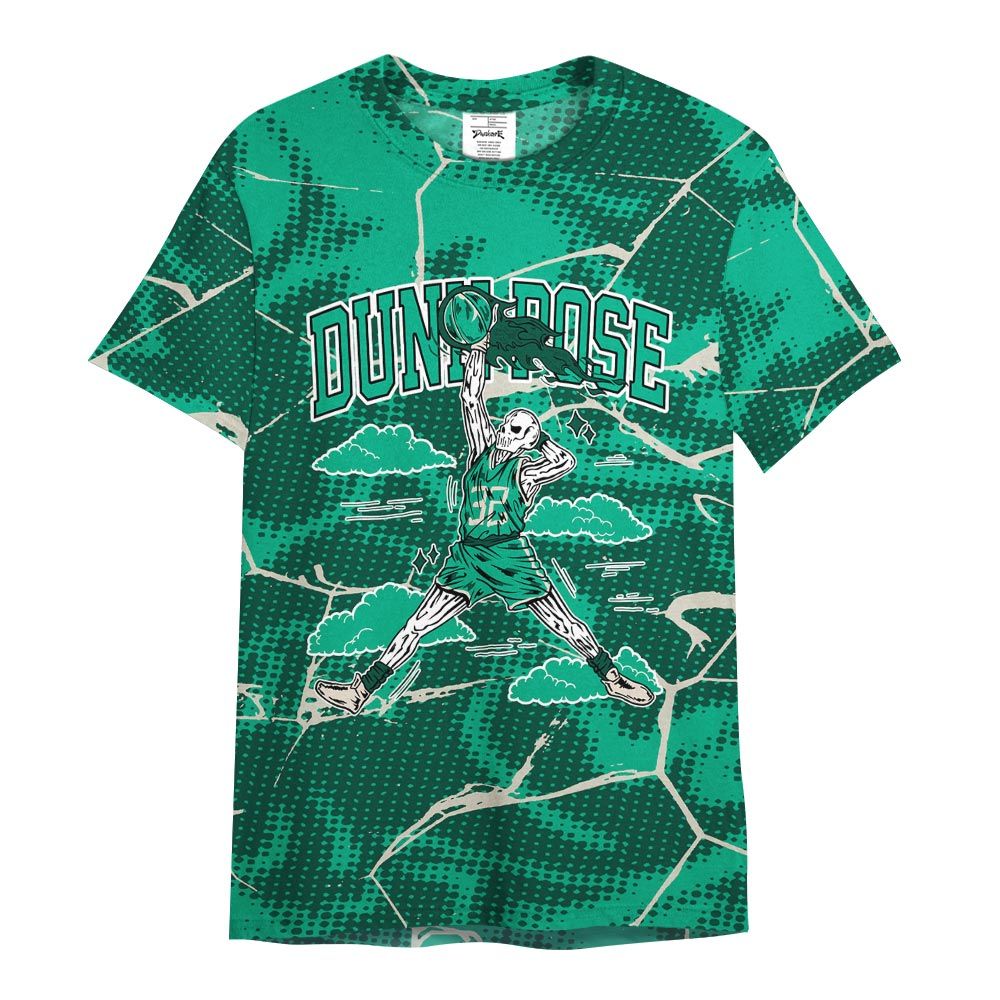Shirt To Match Oxidized Green 4s - Pose Skeleton Crack Shirt Unisex