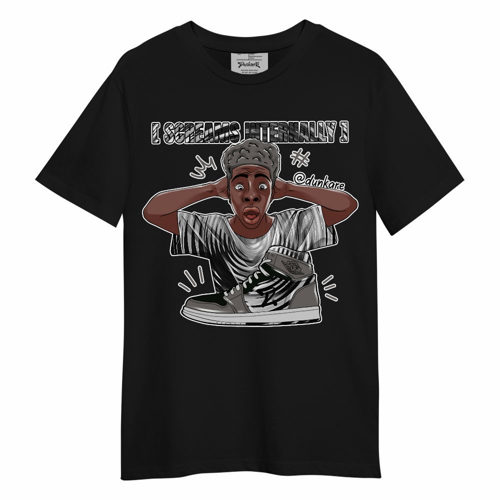 Shirt To Match Air Foamposite Cat Eye - Scream Internally Unisex Shirt