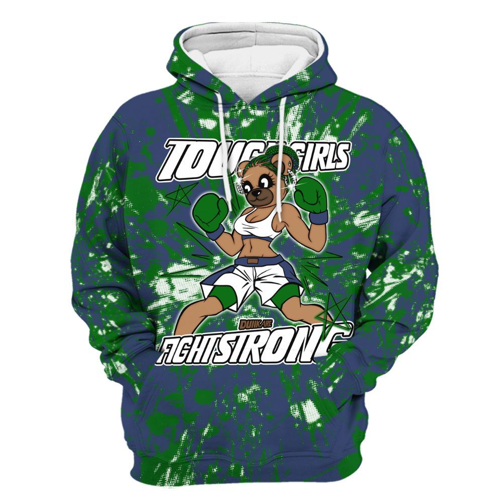 Hoodie To Match Midnight Navy 13s - Gritty Girls Bear Luxury All Over Print