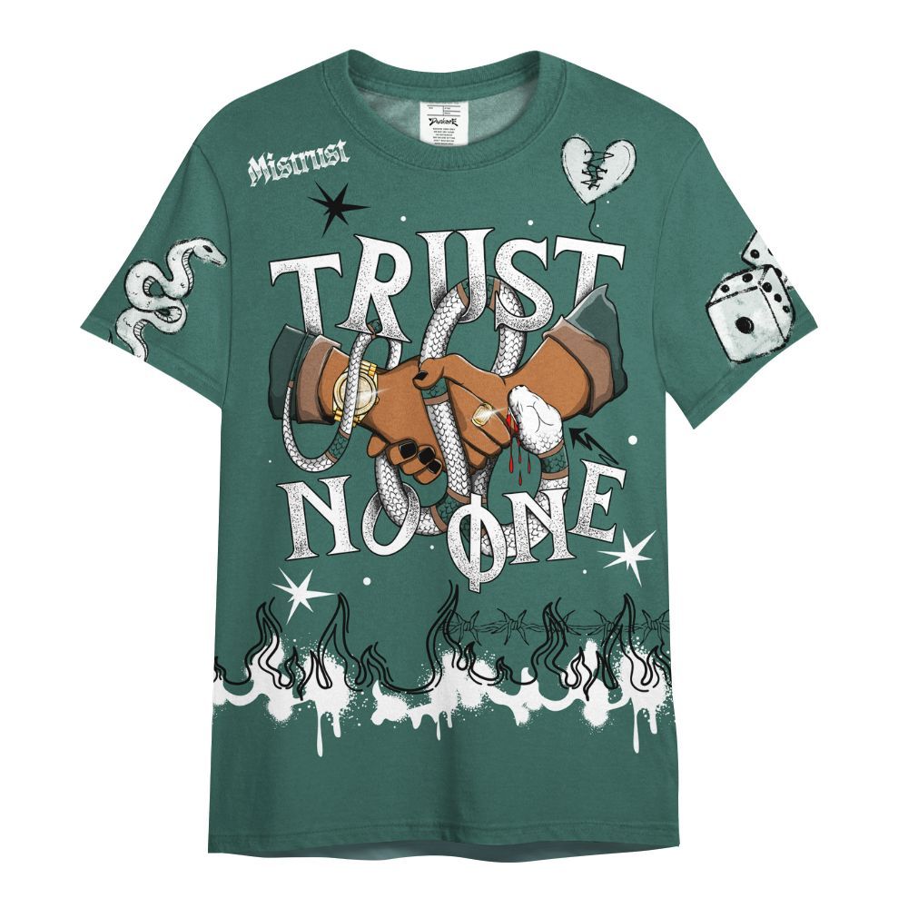 Shirt To Match Low OG Oxidized Green 1s - Trust No One Snake-Bite Doodle Crayon All Over Print