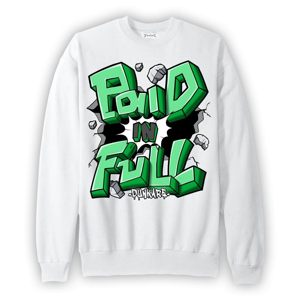 Sweatshirt To match Lucky Green 5s Sweatshirt - Paid In Full Graphic 0205 NMP