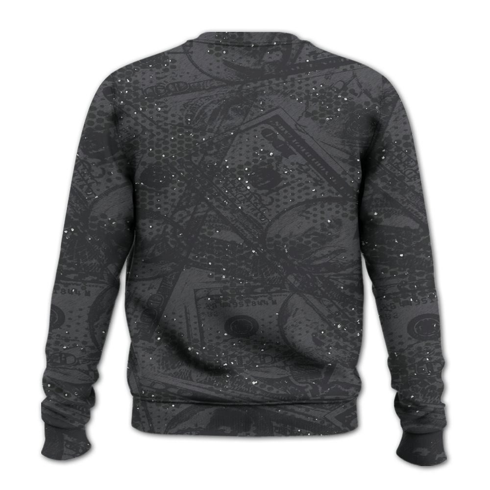 Sweatshirt To Match Reverse Black White 6s - From Rags To Riches All Over Print