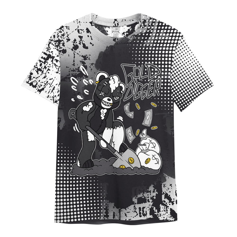 Shirt To Match White Thunder 4s - Goal Digger Glitch Dot Shirt Unisex