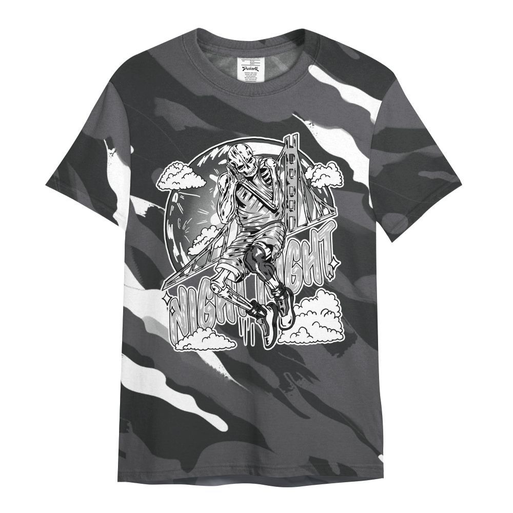 Shirt To Match White Thunder 4s - Seeya Skeleton Colored All Over Print