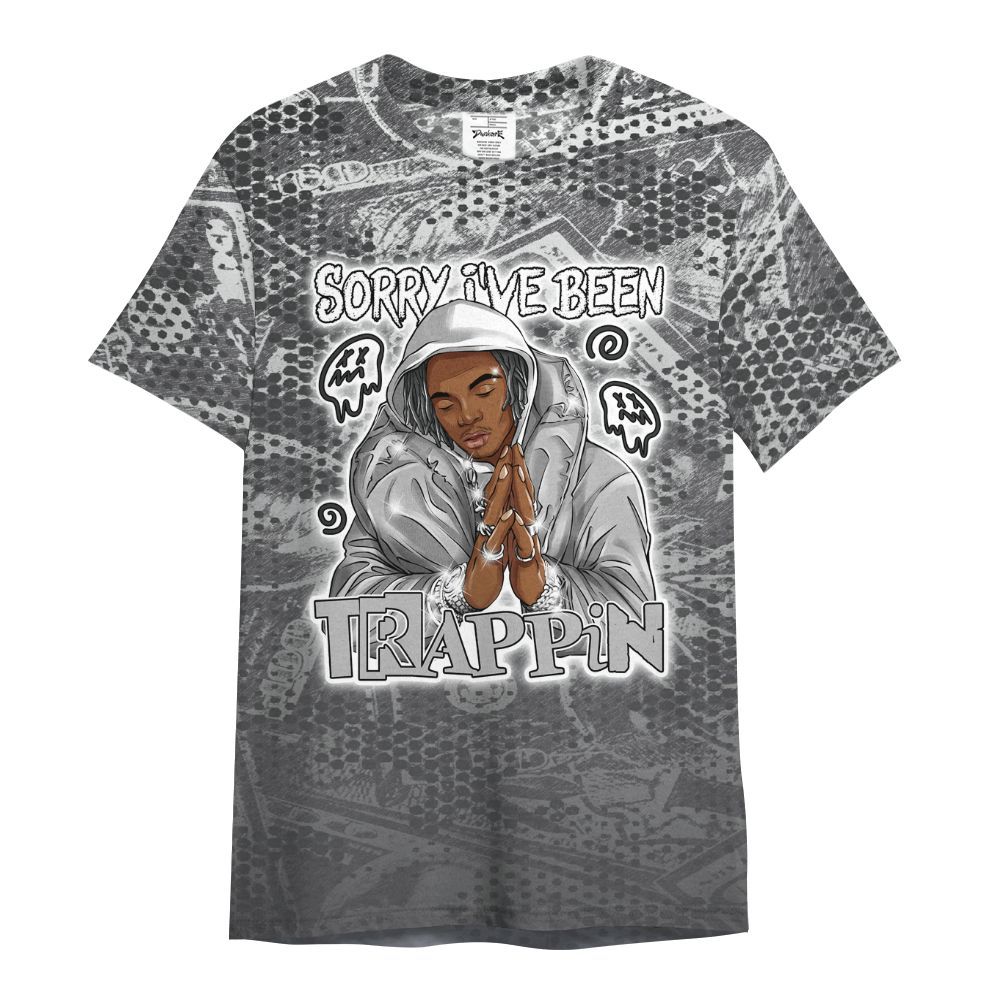 Shirt To Match White Thunder 4s - Trappin' Banknote All Over Print