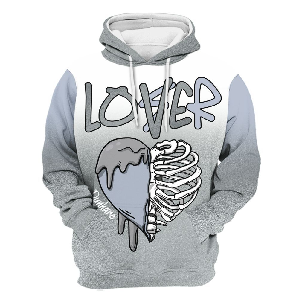 Hoodie To Match White Metallic 2026 5s - Loser Lover Dripping All Over Print