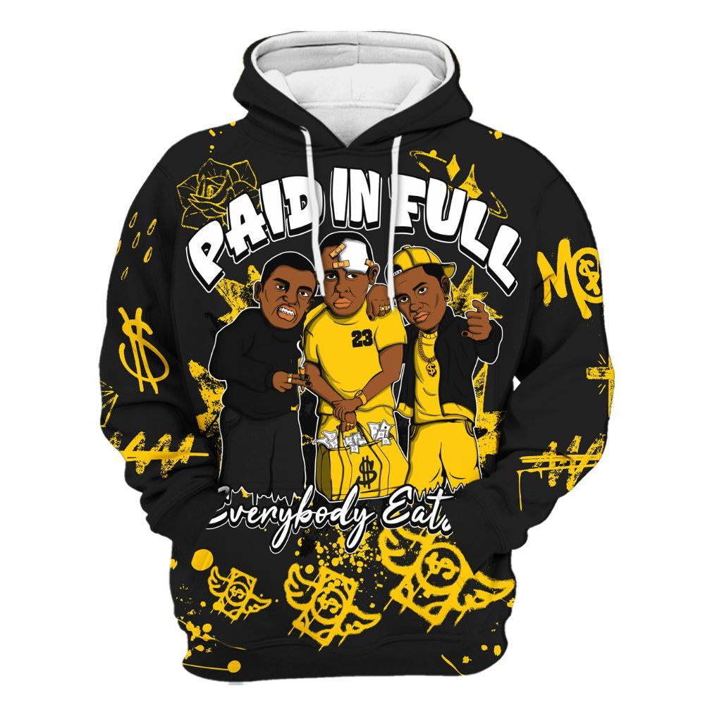 Hoodie To Match Corteiz Air Max 95 Tour Yellow 5s - Everybody Paid In Full Crayon All Over Print