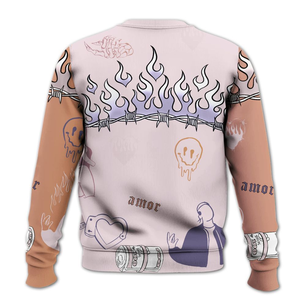 Sweatshirt To Match Book Sunrise 1s - Snake Trust No One All Over Print