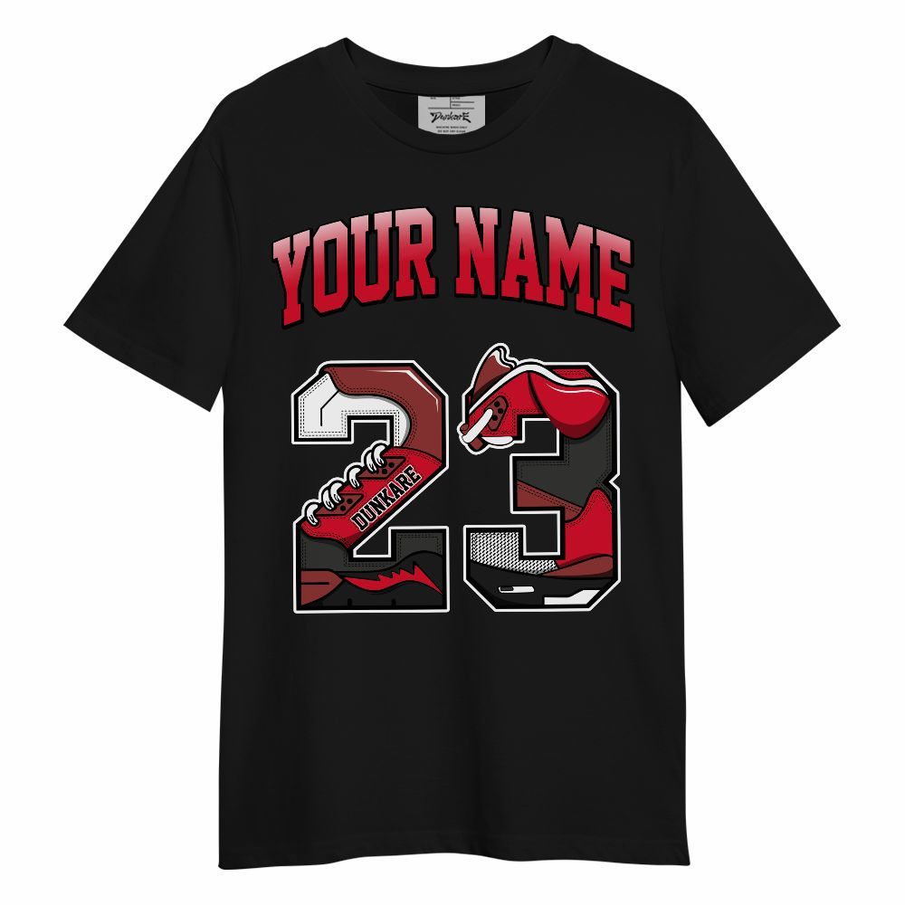 Shirt To Match Air Max Sunder Gore Tex Fire Red Custom Name Number 23 5s Unisex Shirt