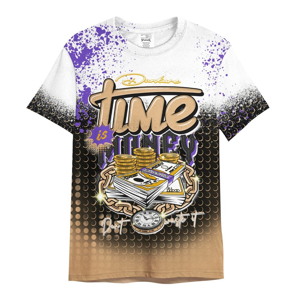 Shirt To Match SE Afrobeats 7s - Halftone Time Is Money All Over Print