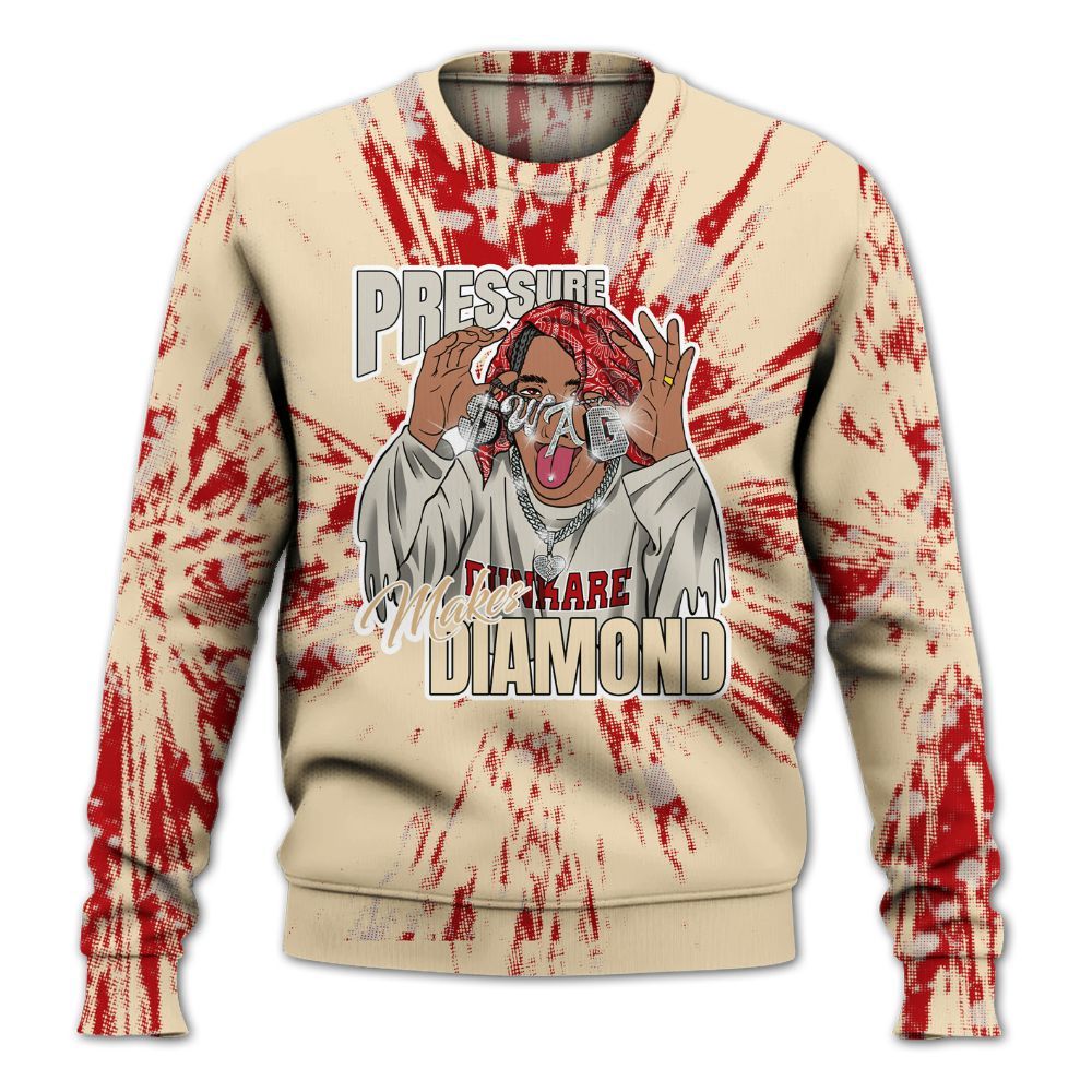 Sweatshirt To Match Dunk Low Strawberry Waffle - Pressures Makes Sweatshirt To Match Lux All Over Print