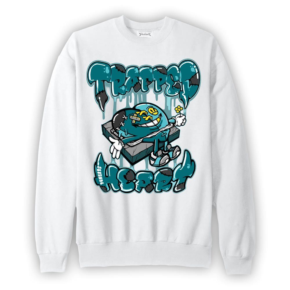 Sweatshirt To match Oxidized Green 4s Sweatshirt - Trapped Heart Graphic Graphic