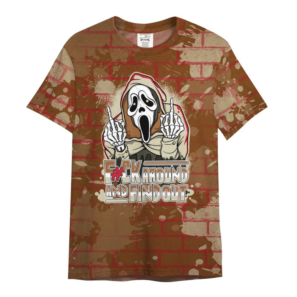 Shirt To Match Archaeo Brown 5s - F#CK And Find Out Graphic Halloween All Over Print