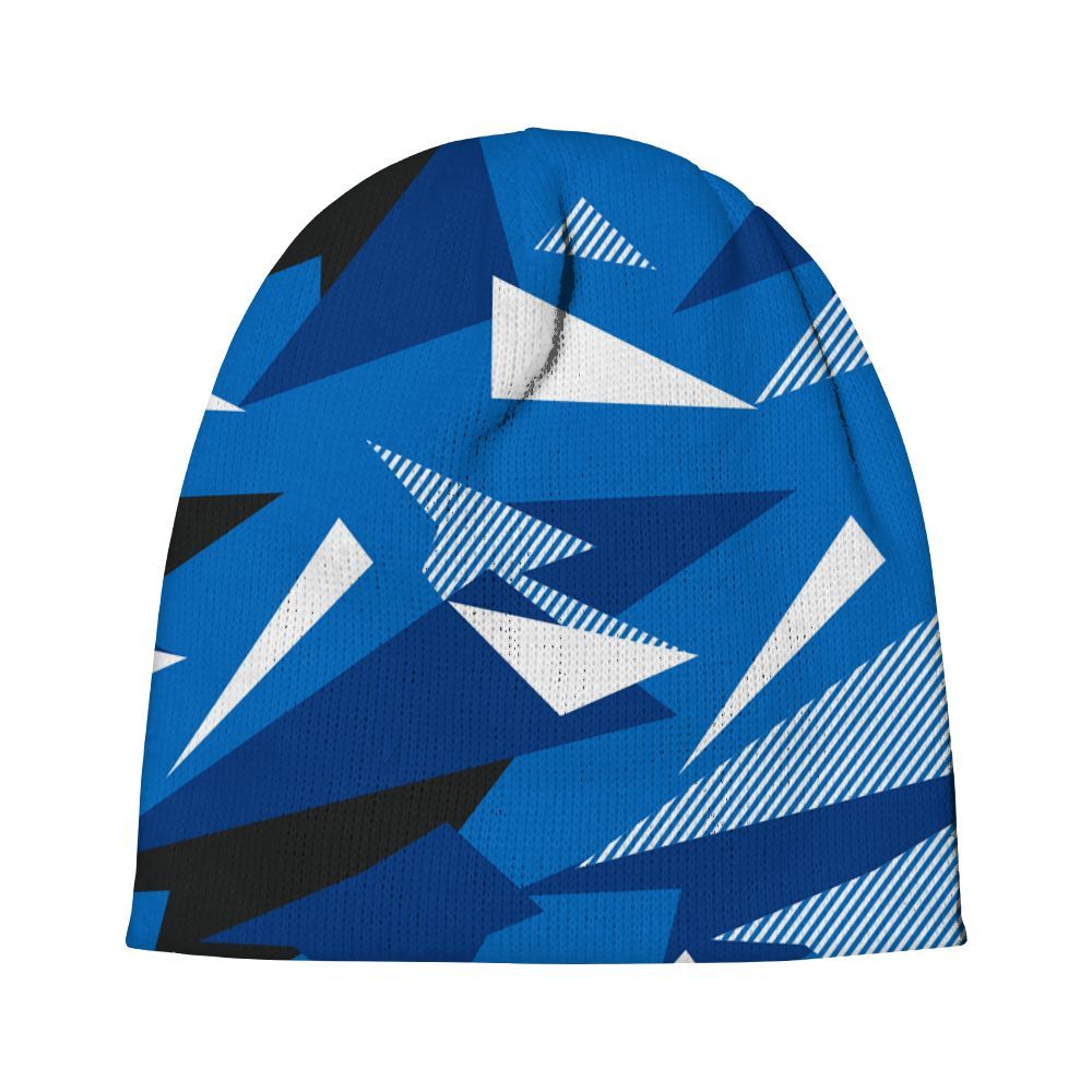 Beanie Hat To Match Blueberry 12s - Geometric Abstract Graphic