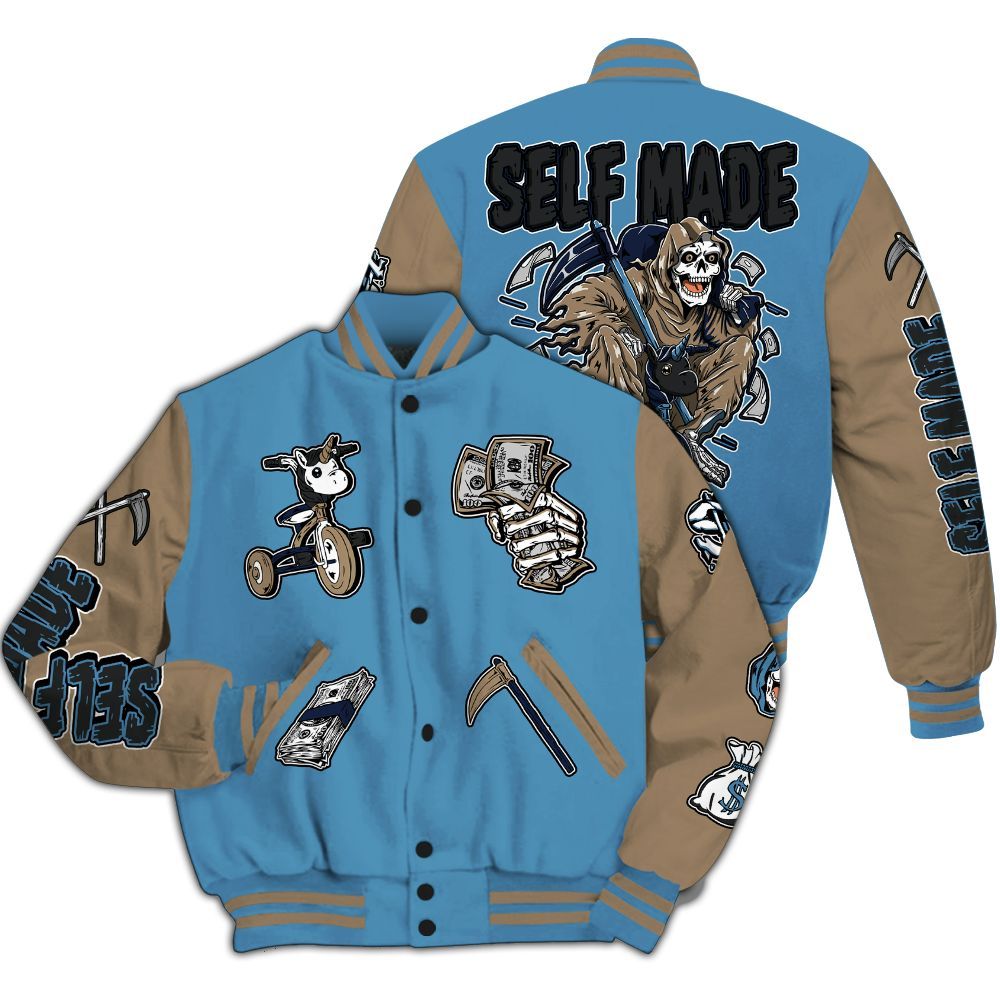 Varsity Jacket To Match Air Force 1 Stash - Self Make Skeleton All Over Print