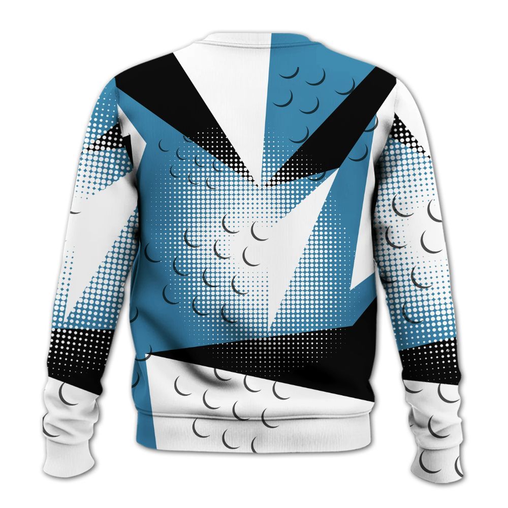 Sweatshirt To Match High OG UNC Reimagined 1s - Poly Custom Name Number 23 5s All Over Print