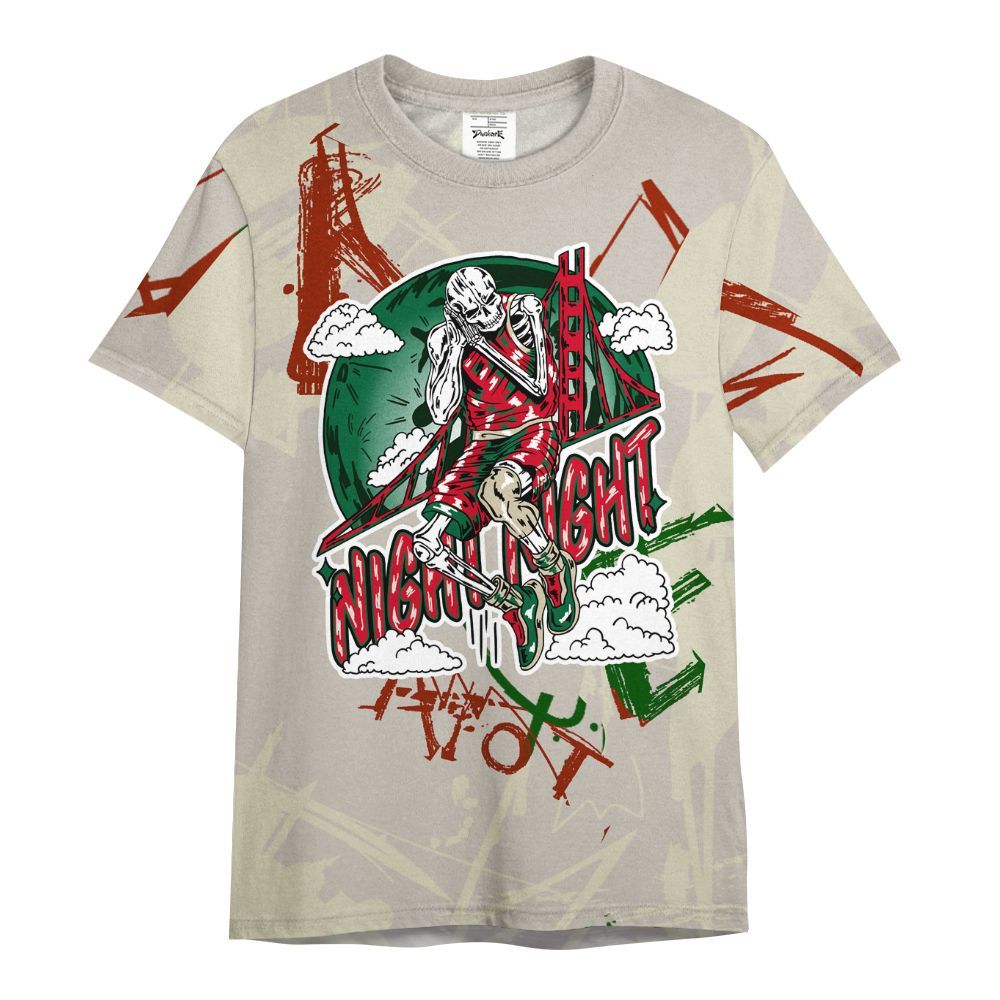 Shirt To Match El Grito 5s - Seeya Skeleton Messyz All Over Print