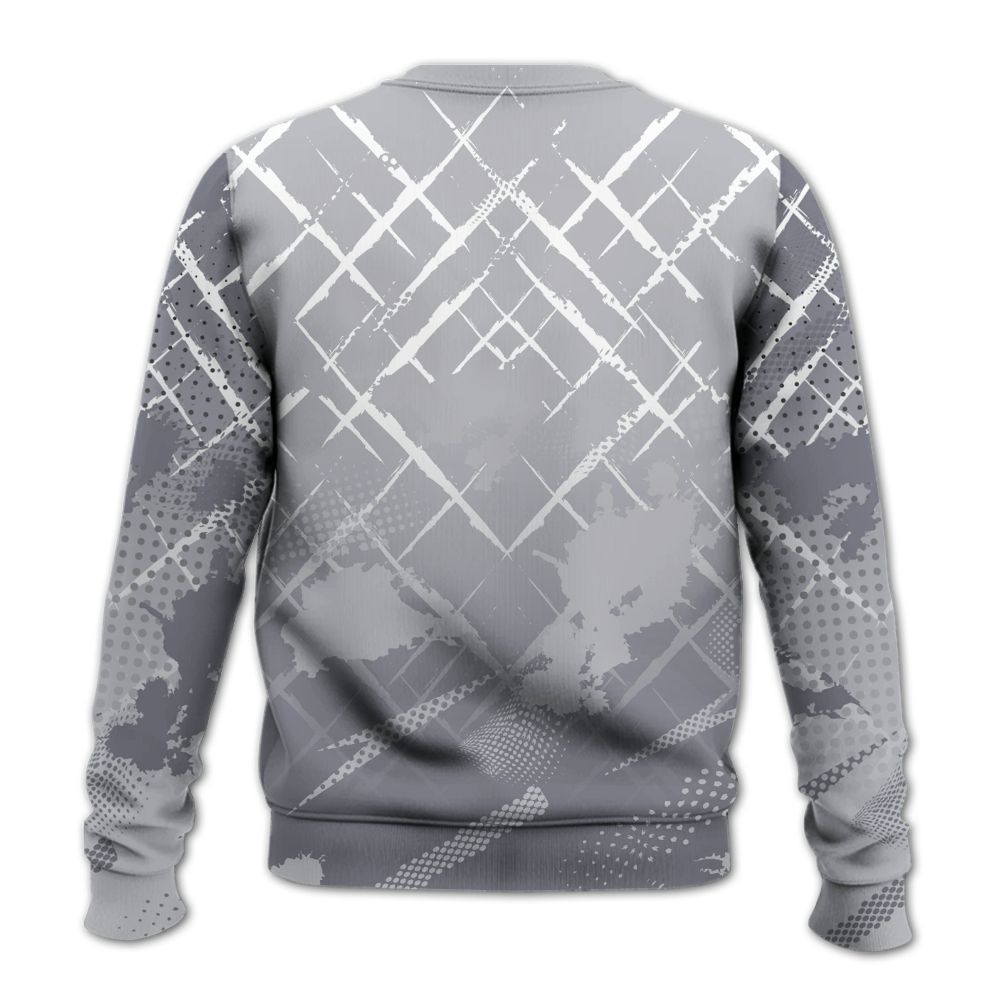 Sweatshirt To Match Low Cement Grey 11s - Halftone Stand Business Dripping All Over Print