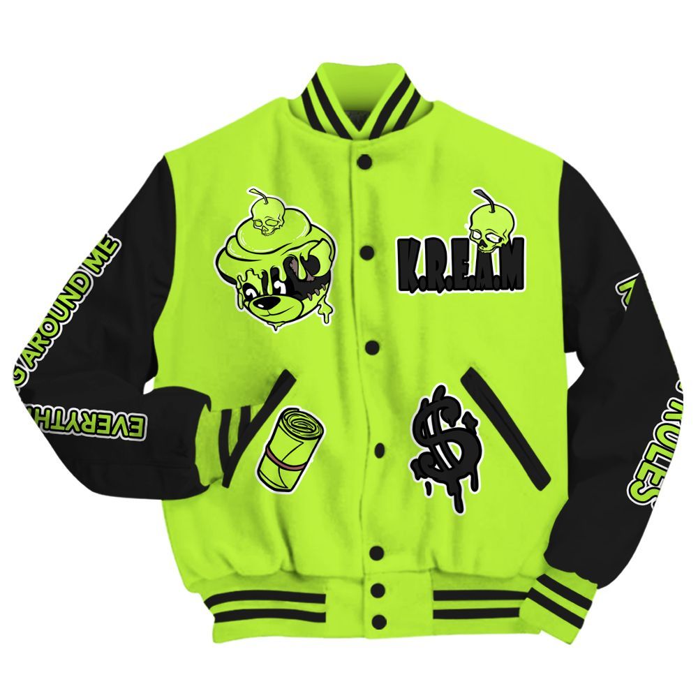 Varsity Jacket To Match Air Force 1 Low Dance Volt - Loot Bear All Over Print
