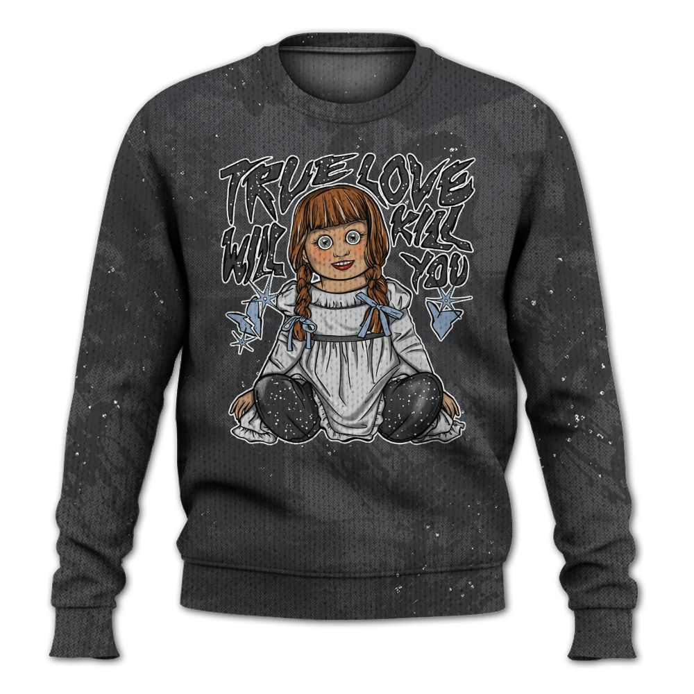 Knitted Sweater To Match Reverse Oreo 6s - Genuine Loves Bear Heart Grunge