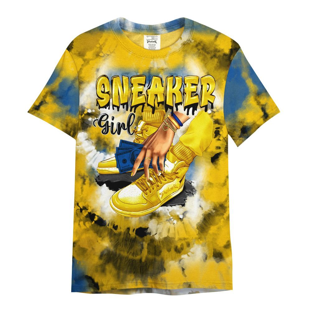 Shirt To Match High Laney 1s - SNEAKER Girl Money Drip Tie Dye All Over Print