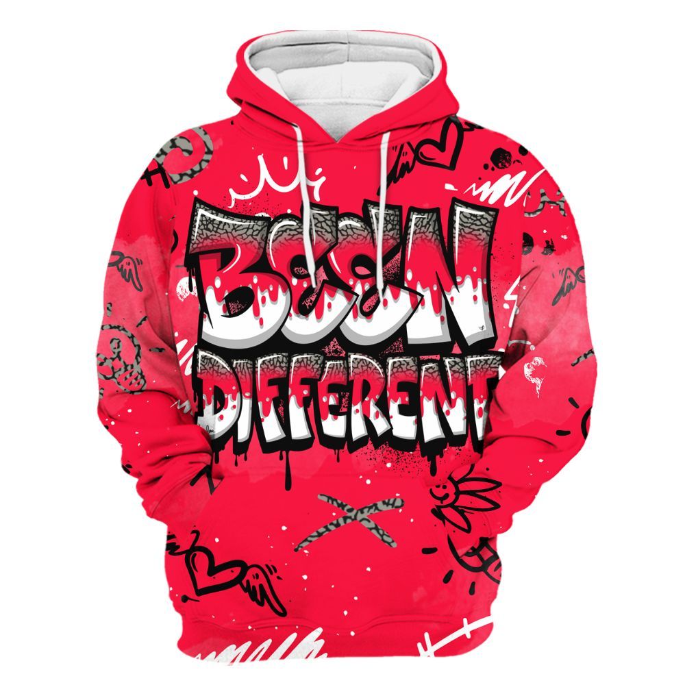 Hoodie To Match Retro Fire Red 3s - Drip Been Di2ferent All Over Print