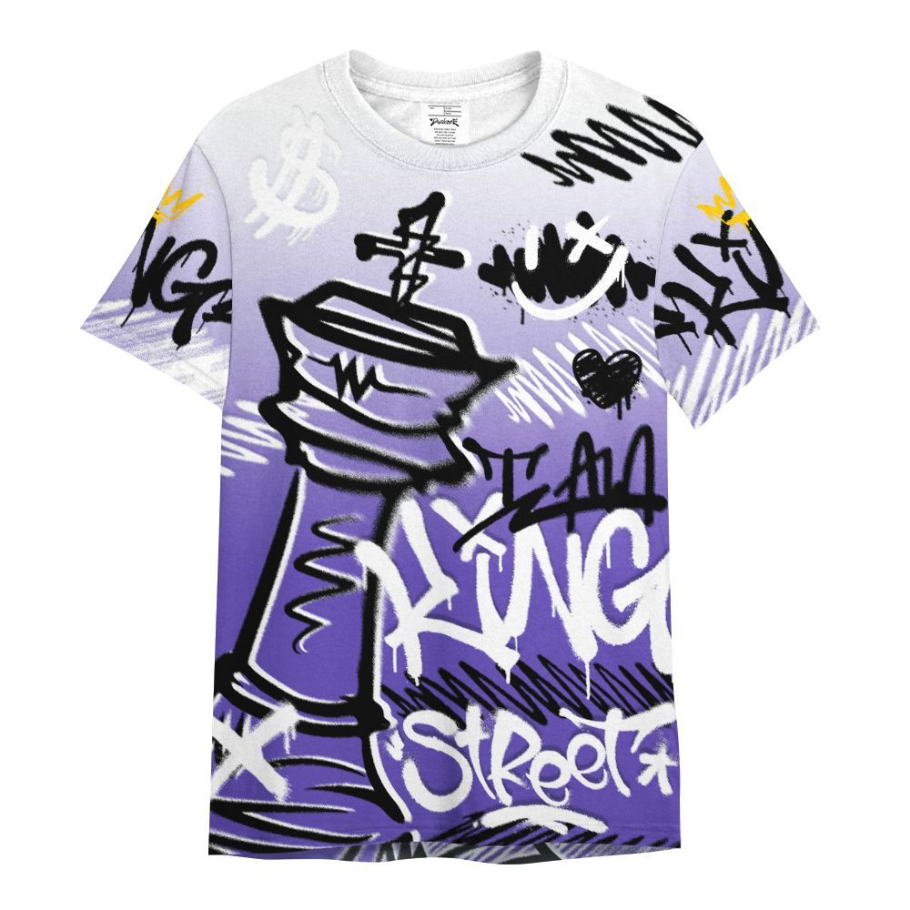 Shirt To Match Field Purple 12s - Street King Chess Streetwear All Over Print