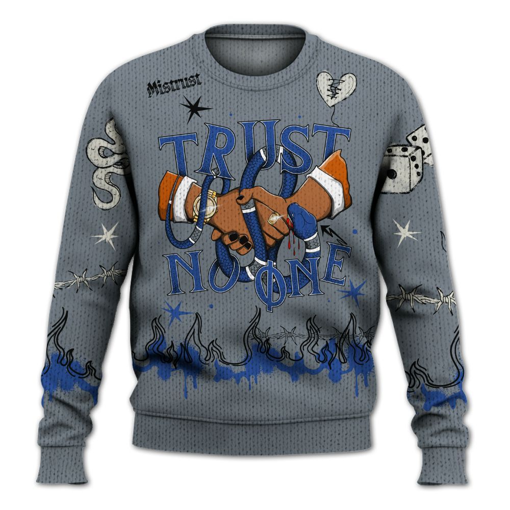 Knitted Sweater To Match RS-X GS League - Trust No One Snake-Bite Doodle Crayon