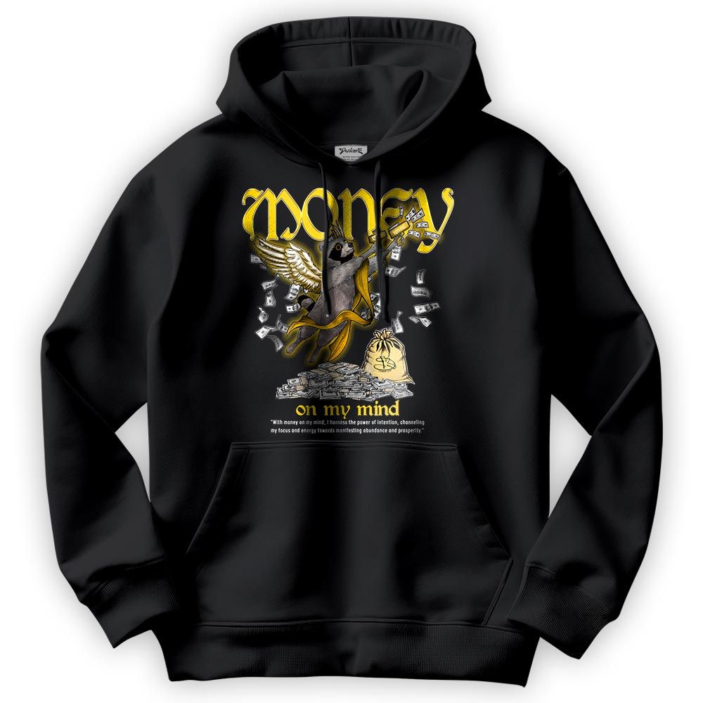 Sweatshirt To Match Vivid Sulfur 4s Hoodie - Money On My Mind Raccoon Hoodie Unisex