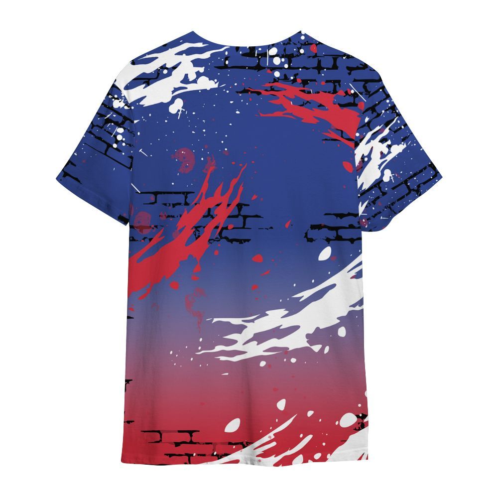 Shirt To Match Air Griffey Max USA Red White Blue 1s - Values Of Loyalty Drip All Over Print