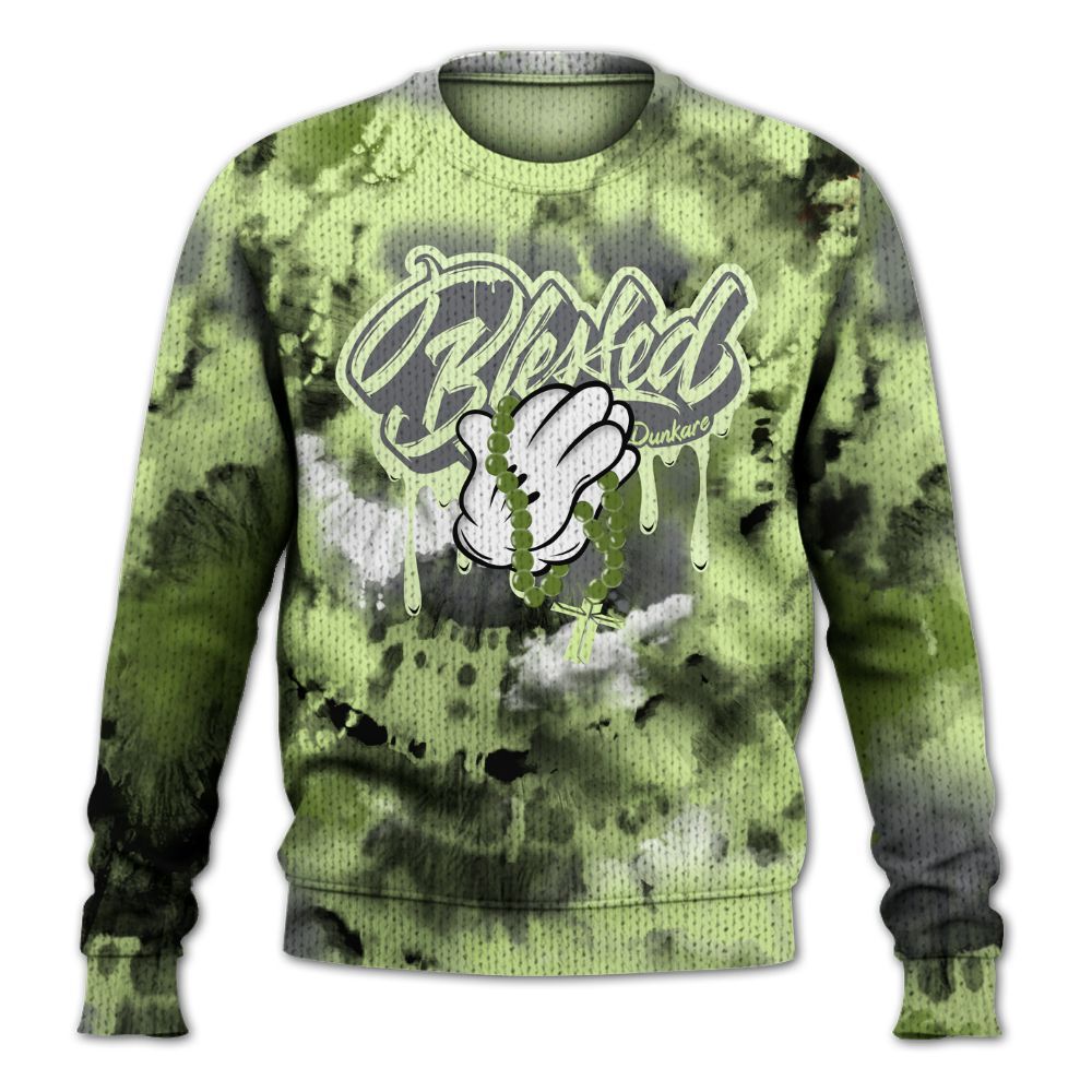 Knitted Sweater To Match Smoke Grey Volt TR 1s - God Blessed Tie Dye