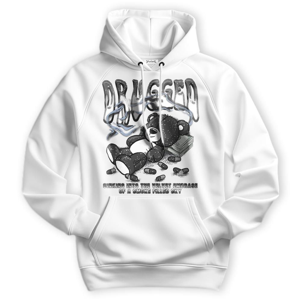 Sweatshirt To Match Reverse Black White 6s Hoodie - Drugged Bear Hoodie Unisex