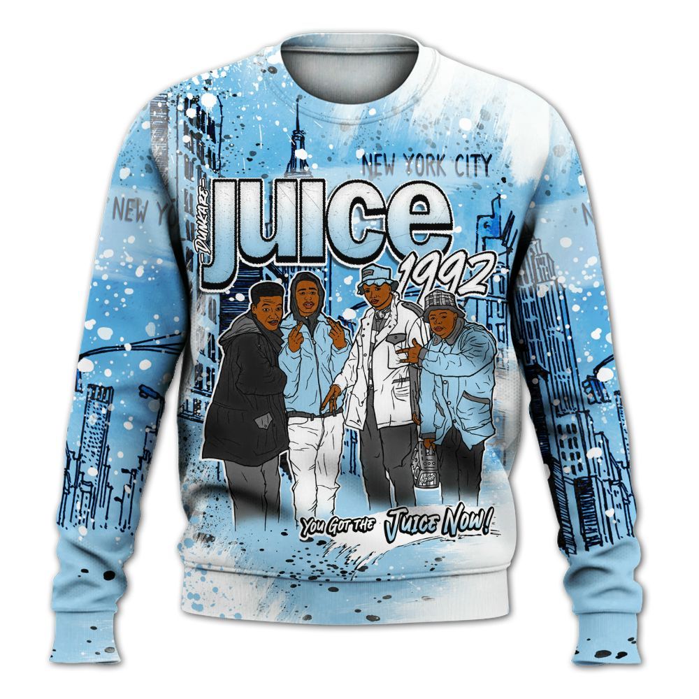 Sweatshirt To Match Legend Blue 11s - You Got The Juice All Over Print