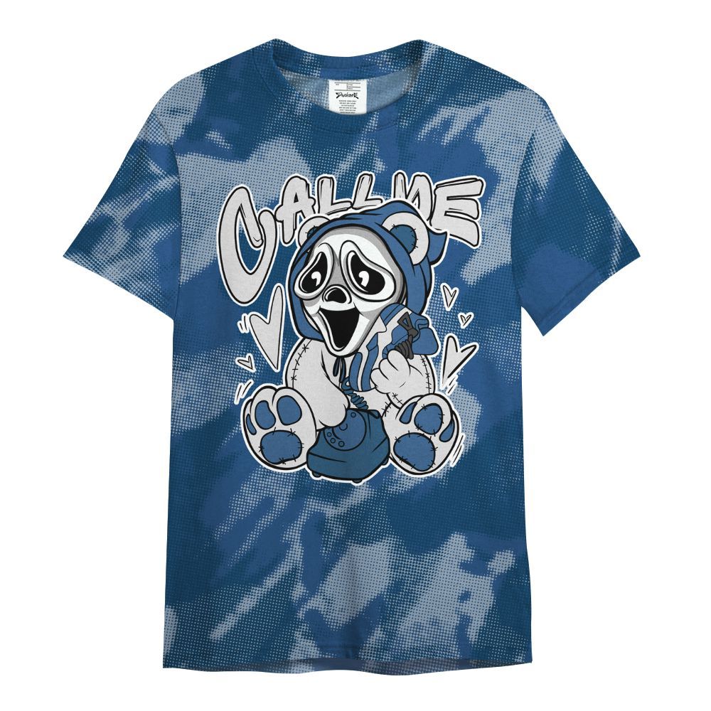Shirt To Match High OG Midnight Navy 1s - Call Me Bear Abstract Halftone All Over Print