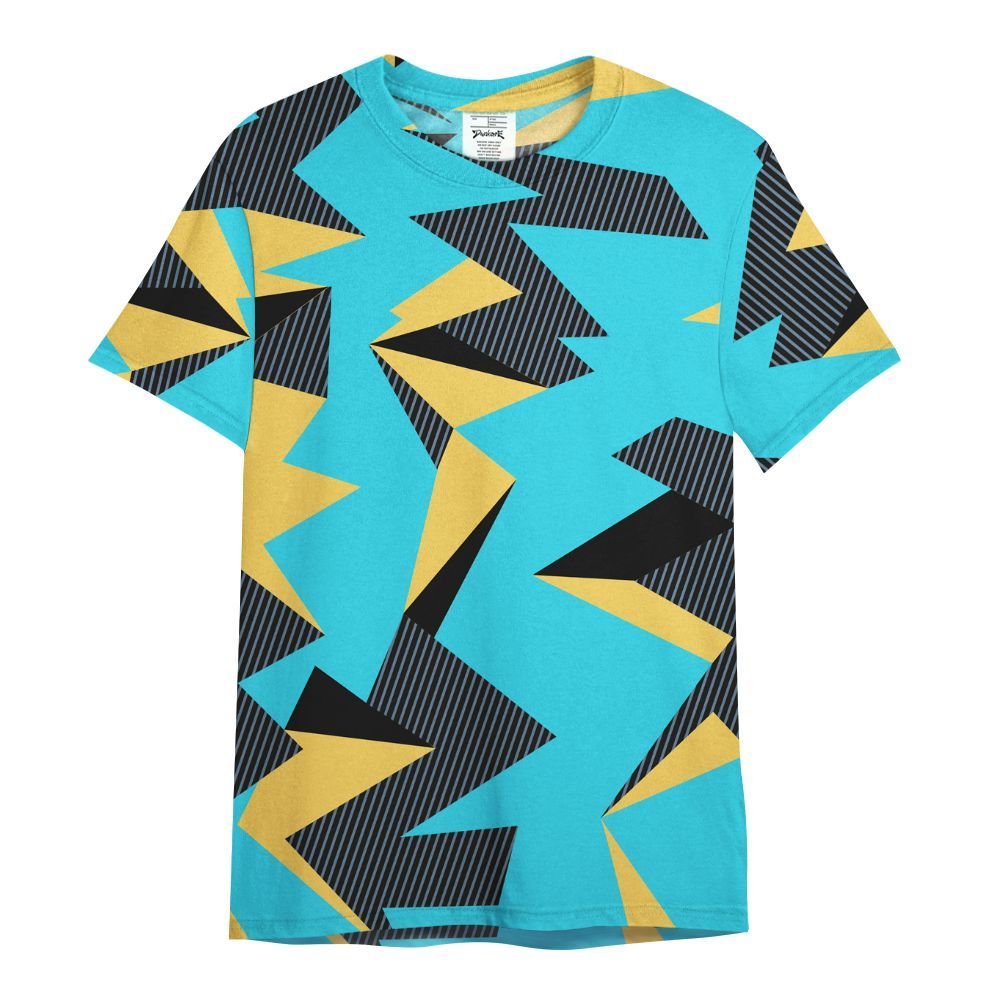 Shirt To Match Retro Gamma Blue 11s - Geometric Camouflage Pattern All Over Print