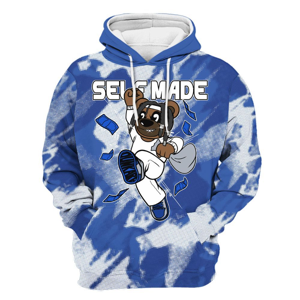 Hoodie To Match Air Foamposite One Royal - Autonomous Bear Abstract Halftone All Over Print