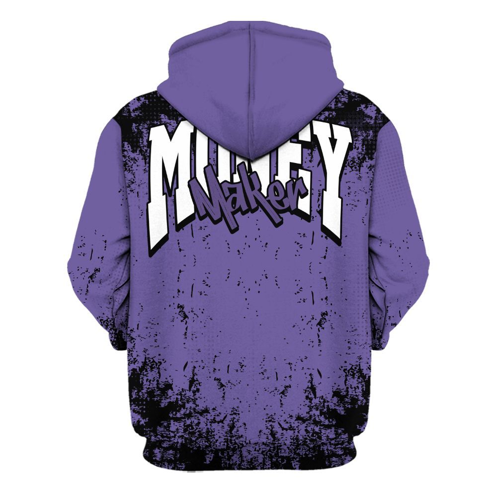 Hoodie To Match Book Sunset 1s - Move In Silence Money Street Retro All Over Print