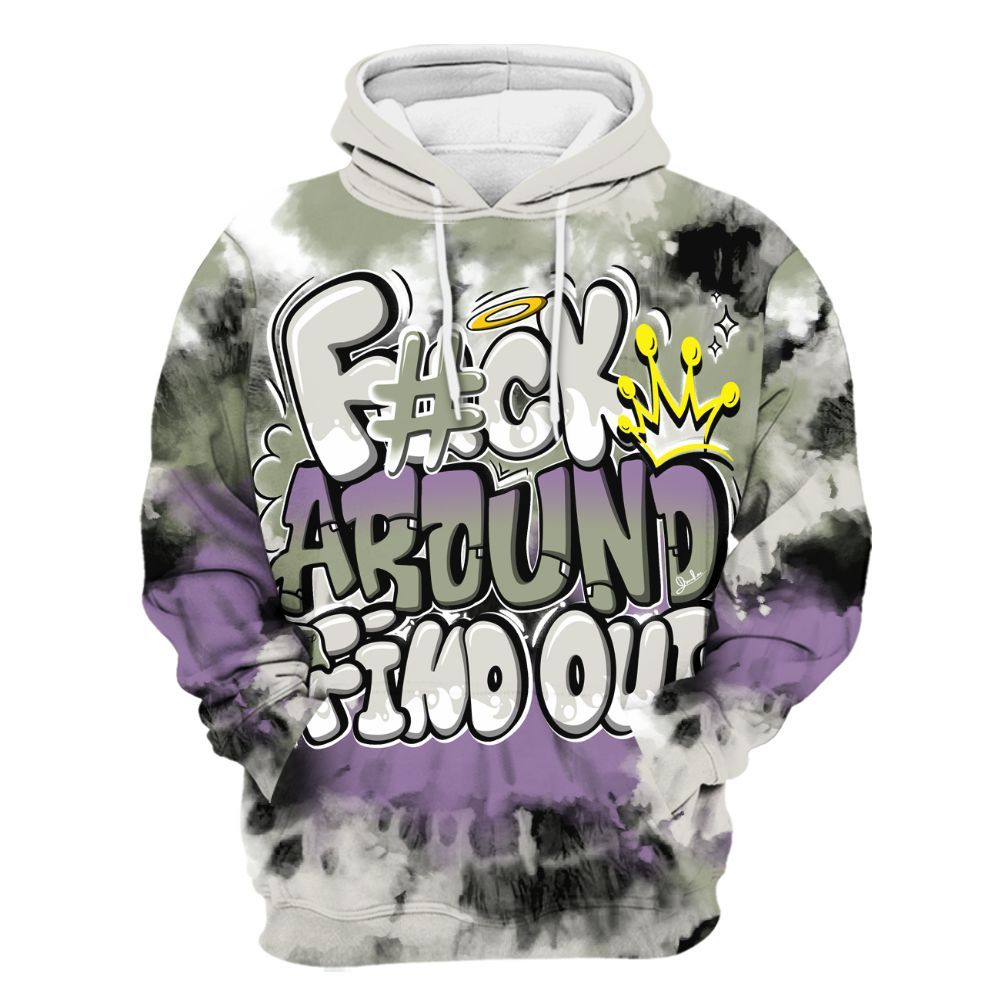 Hoodie To Match Dunk Low Floral Swoosh 2025 - Tie Dye FK Around Find Out All Over Print