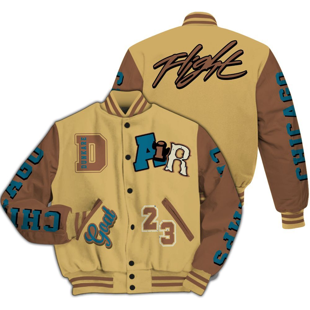 Varsity Jacket To Match Retro Cacao Wow 4s - AIR Number 23 GOAT All Over Print