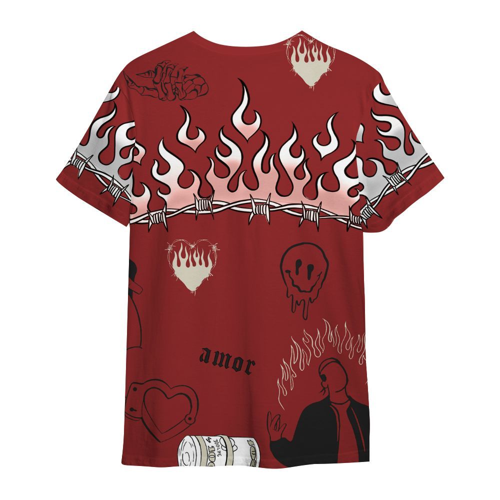 Shirt To Match High 85 Bred 1s - Snake Trust No One All Over Print