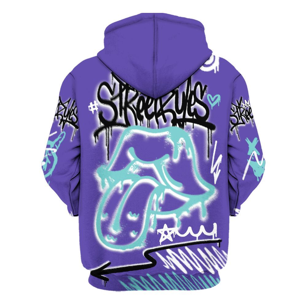 Hoodie To Match Low Hornets 1s - Break Rules Streetwear All Over Print