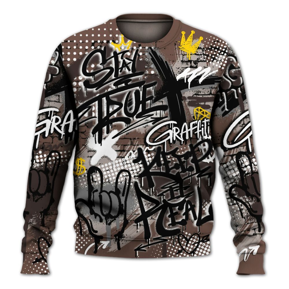 Sweatshirt To Match Air Force 1 Low Escape - True It Real Graffiti Streetwear All Over Print