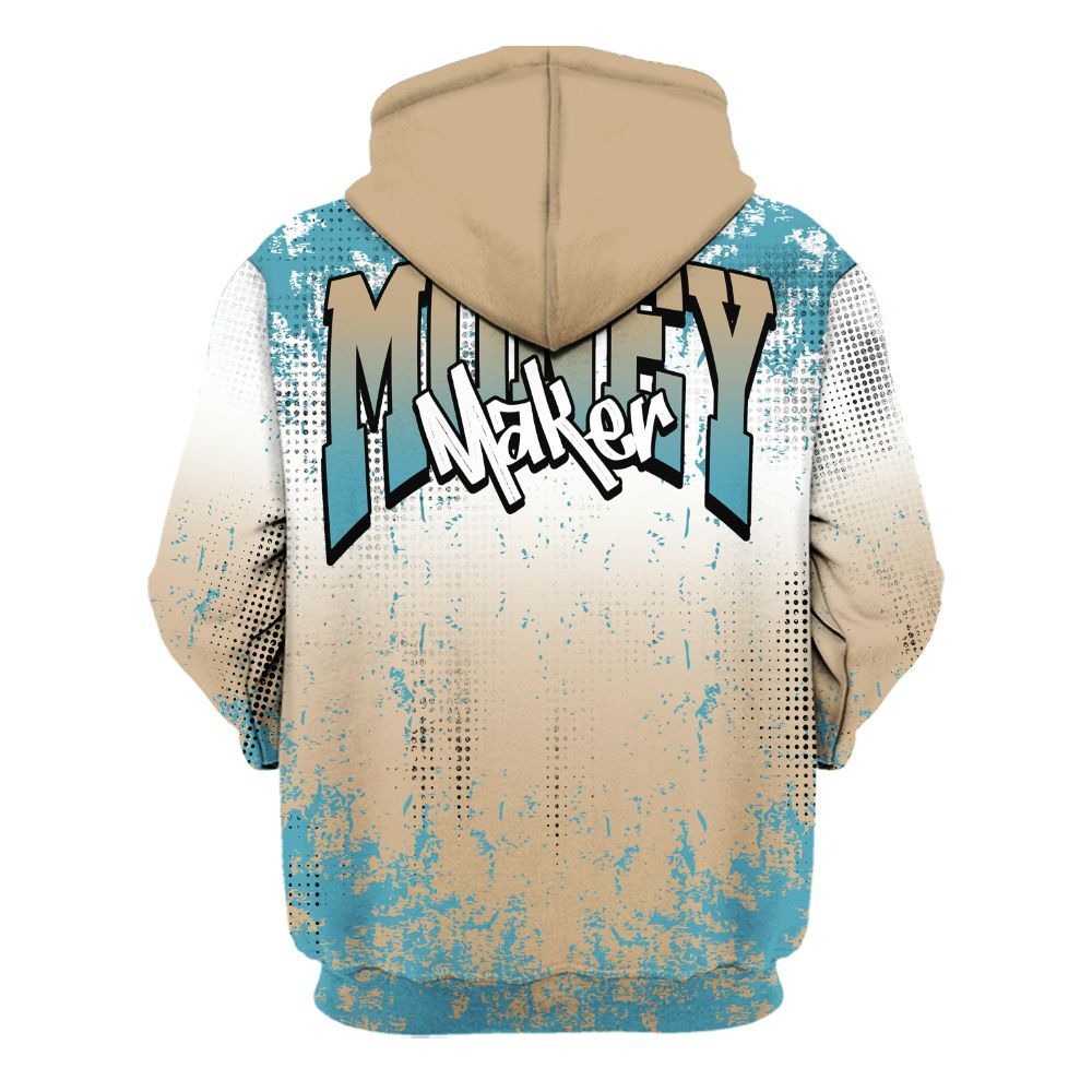 Hoodie To Match H-Town 11s - Move In Silence Money Street Retro All Over Print