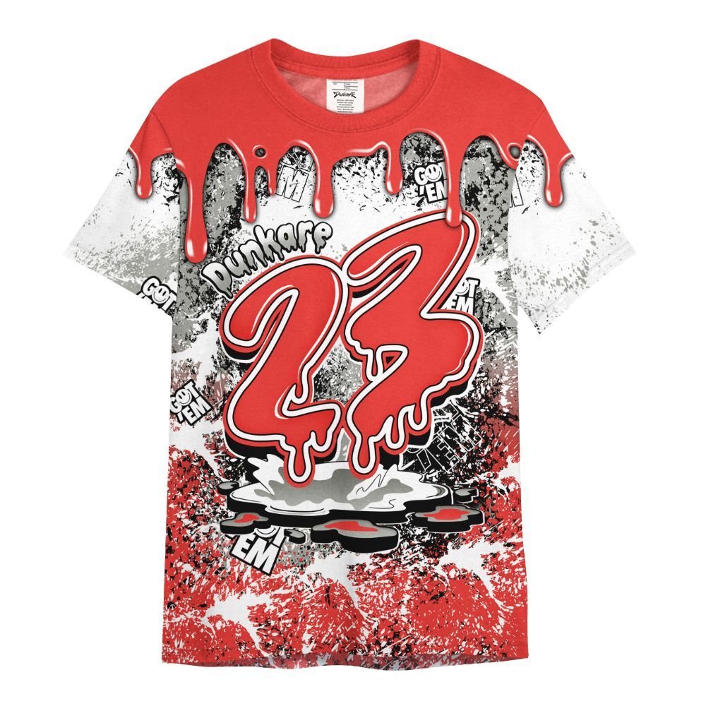 Shirt To Match Vomero 5 Bright Crimson - Dripping 23 Drip All Over Print