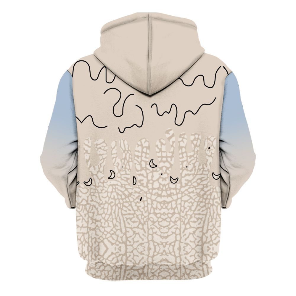 Hoodie To Match Desert Sand 3s - Loser Lover Dripping All Over Print