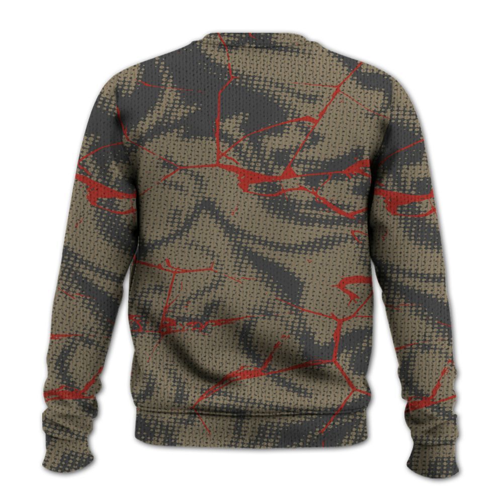 Knitted Sweater To Match Olive 9s - Dislike Us Graphic