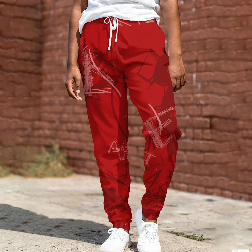 Sweatpant To Match Red Taxi 12s - Messyz All Over Print