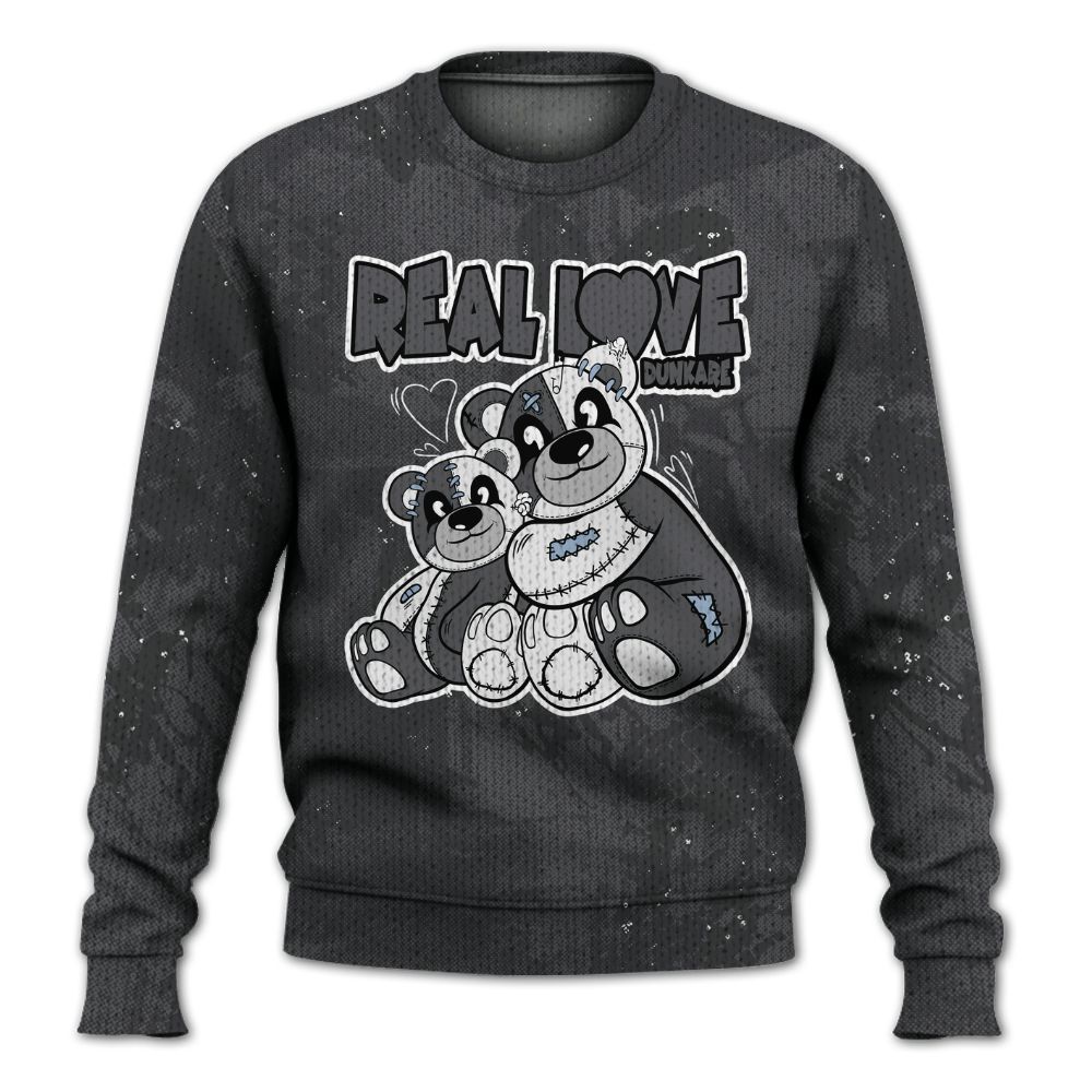 Knitted Sweater To Match Reverse Black White 6s - Sincere Fondness Bear